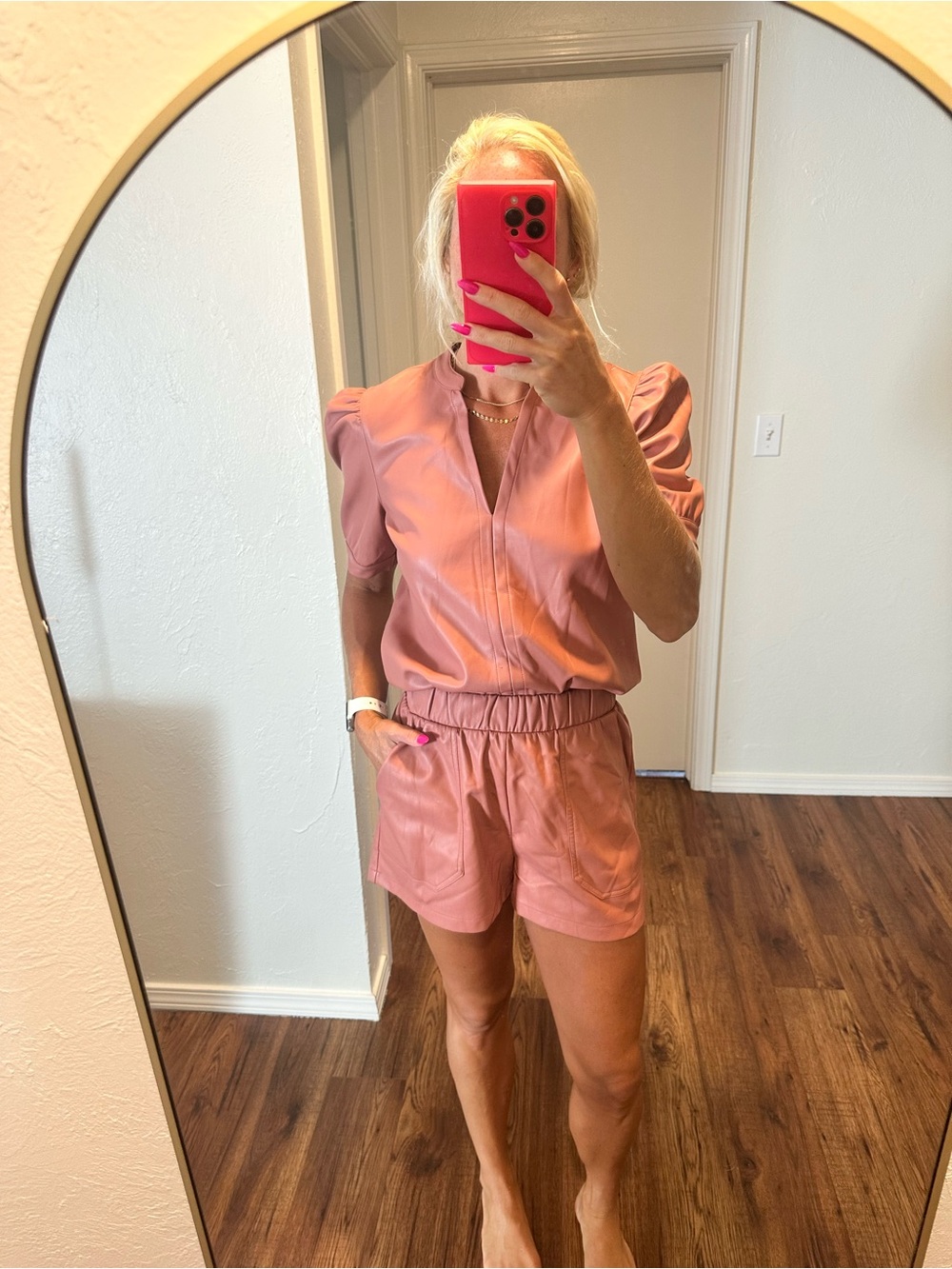 Steve Madden Faux Leather two piece set